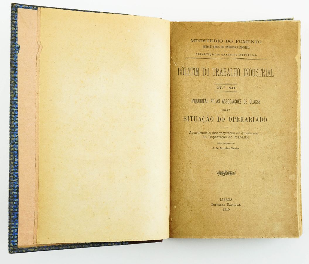 Um inquérito à situação do operariado Português (1910)