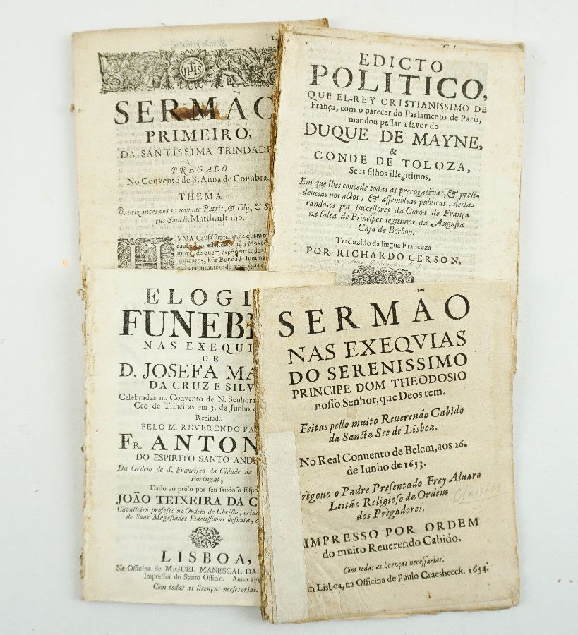Sermões e folhetos séc. XVII e XVIII