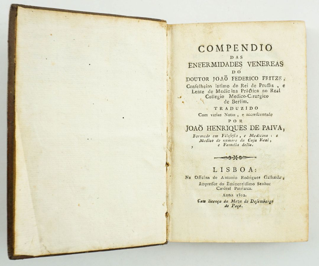Compendio das Enfermidades Venereas do Doutor João Federico Fritze