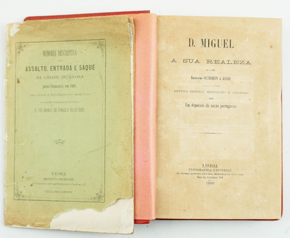 Livros sobre Invasões Francesas e D. Miguel