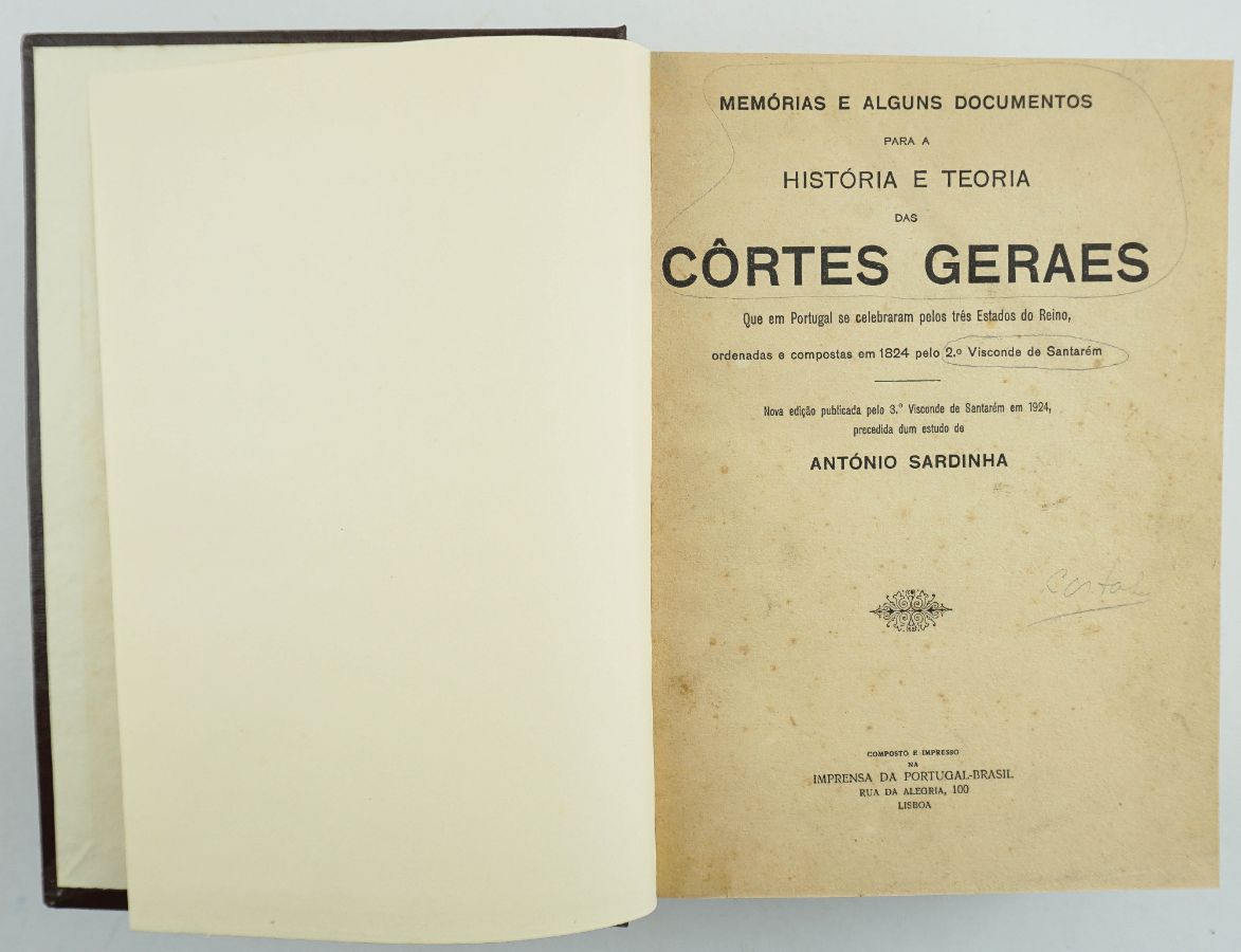 História e Teoria das Cortes Gerais