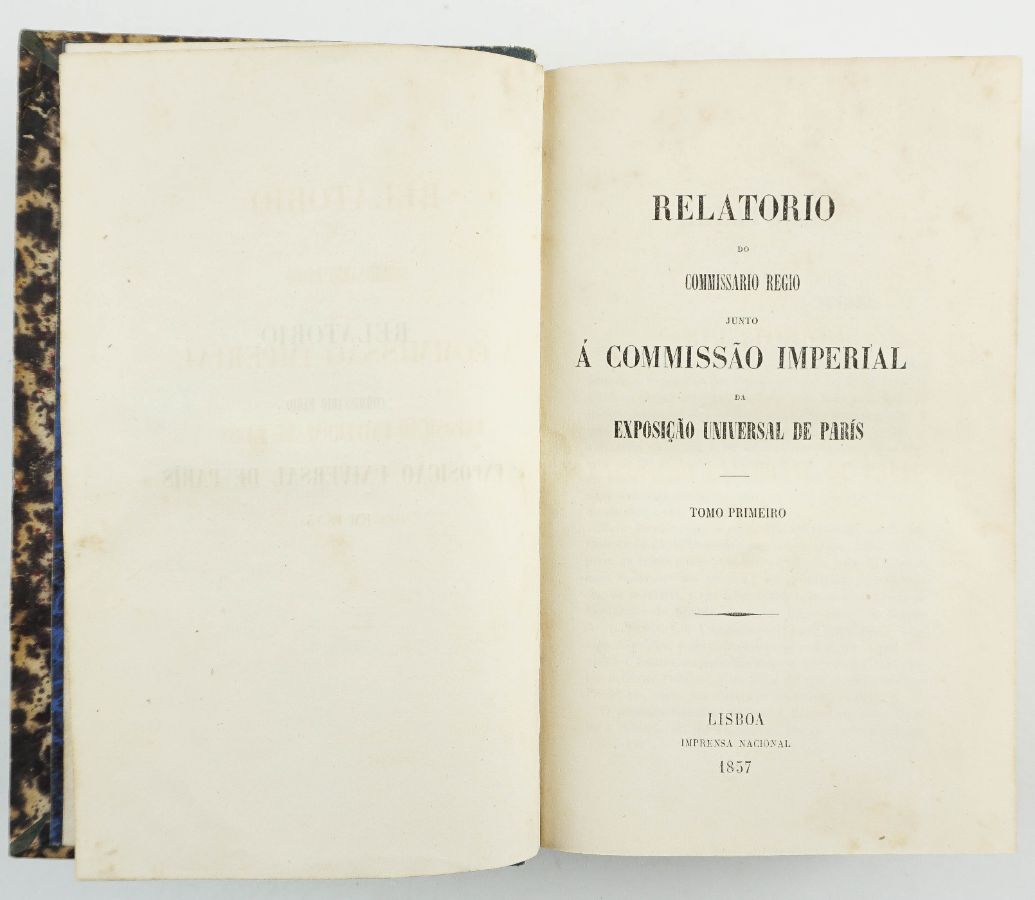 Relatório do Comissário Régio – Exposição Universal de Paris (1857)