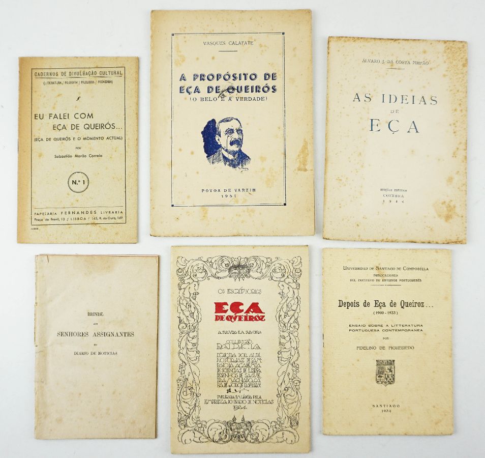 Conjunto de brochuras sobre Eça de Queiroz em nº de 6