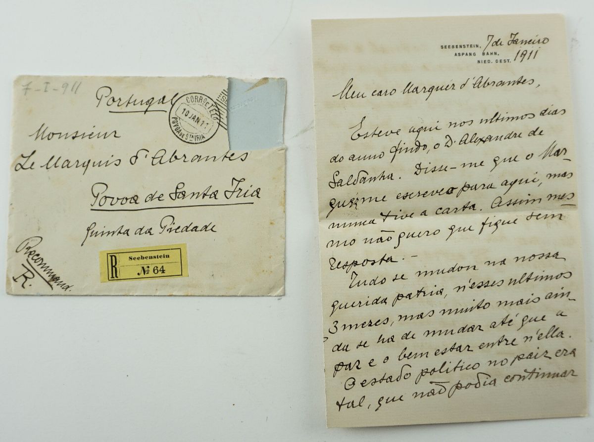 Interessante Carta de Dom Miguel II de Bragança ao Marquez d’Abrantes