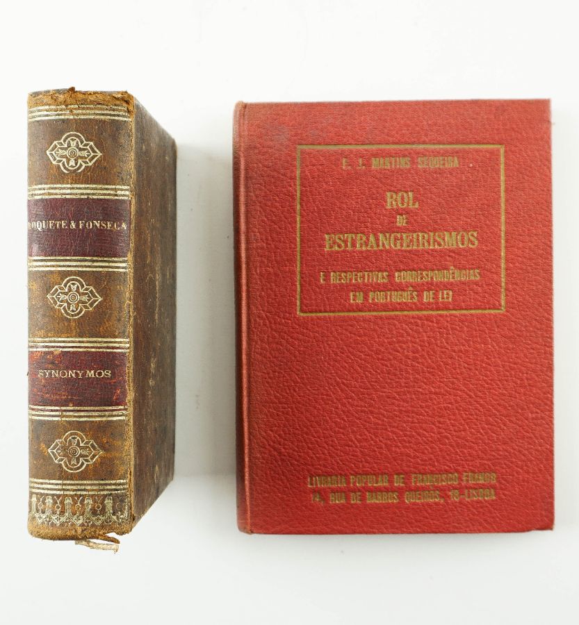 2 livros sobre Lingua Portugueza