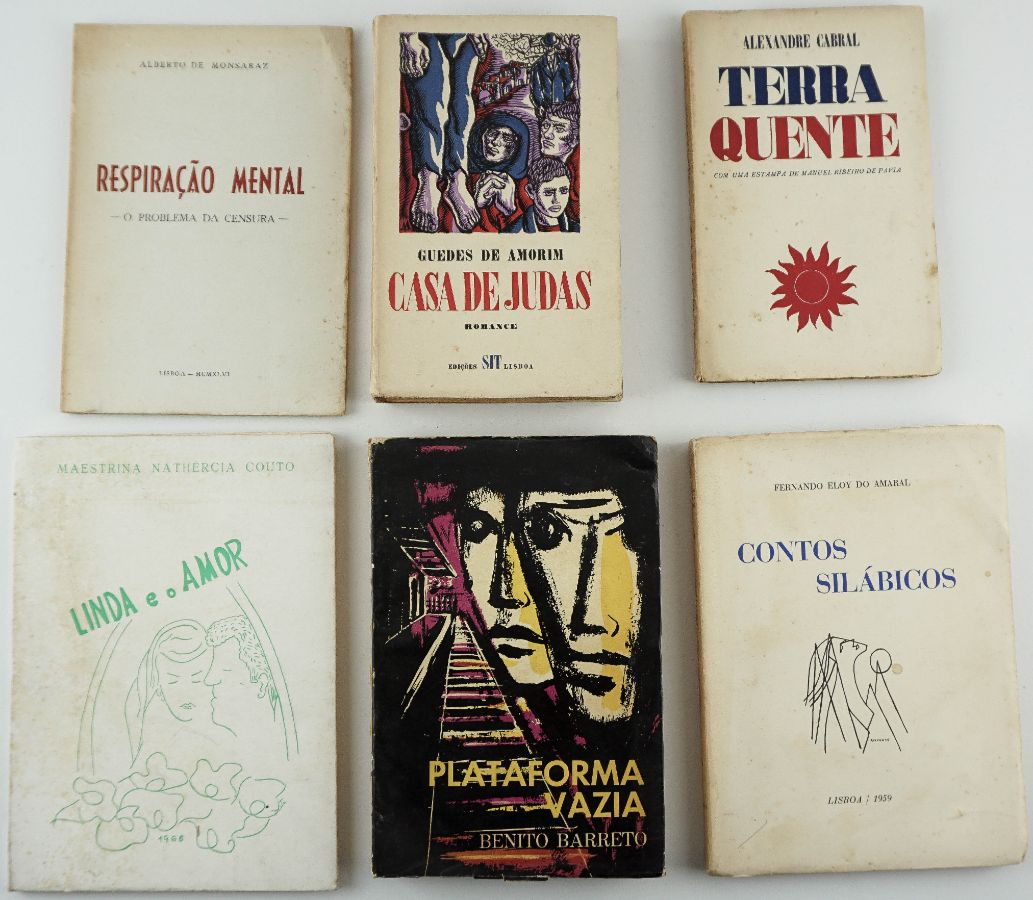 6 Livros com assinatura e dedicatória dos respectivos autores