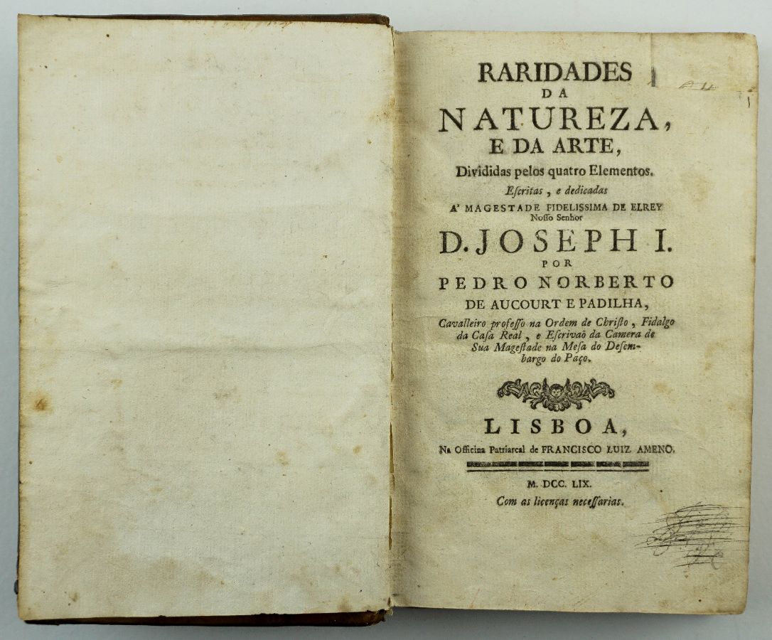 Raridades da Natureza e da Arte (1759)