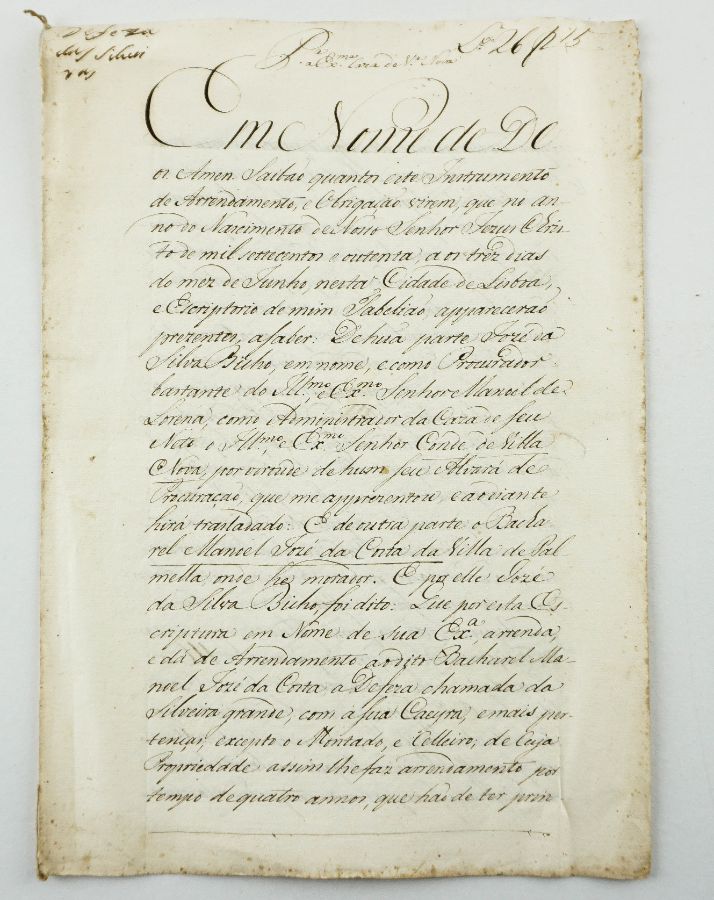 Manuscrito sobre papel