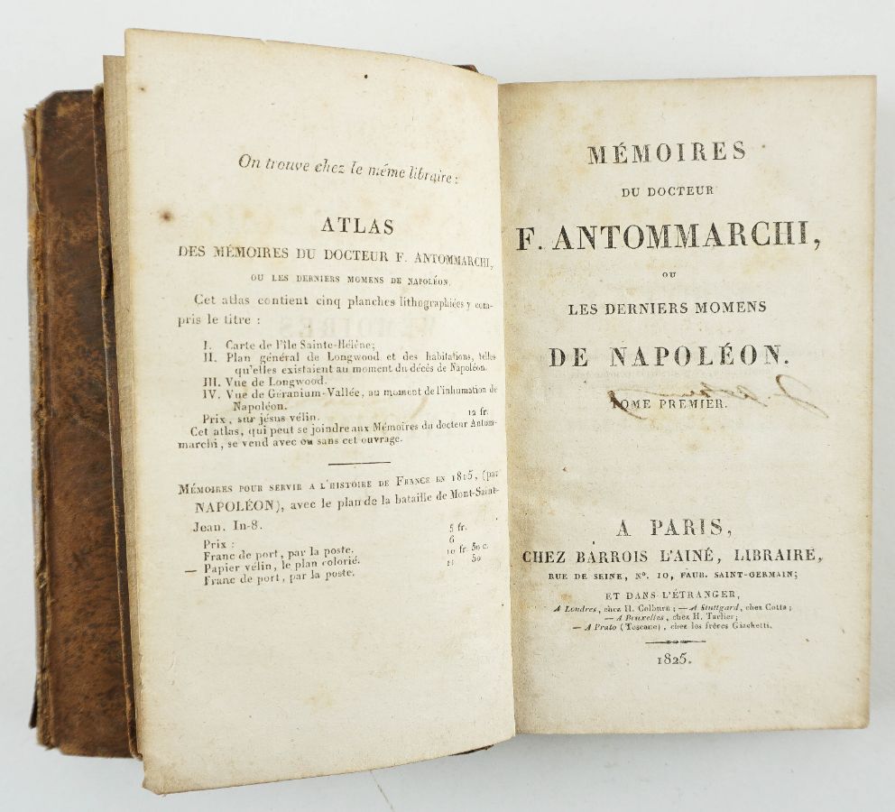 Memórias dos últimos dias de Napoleão -1825