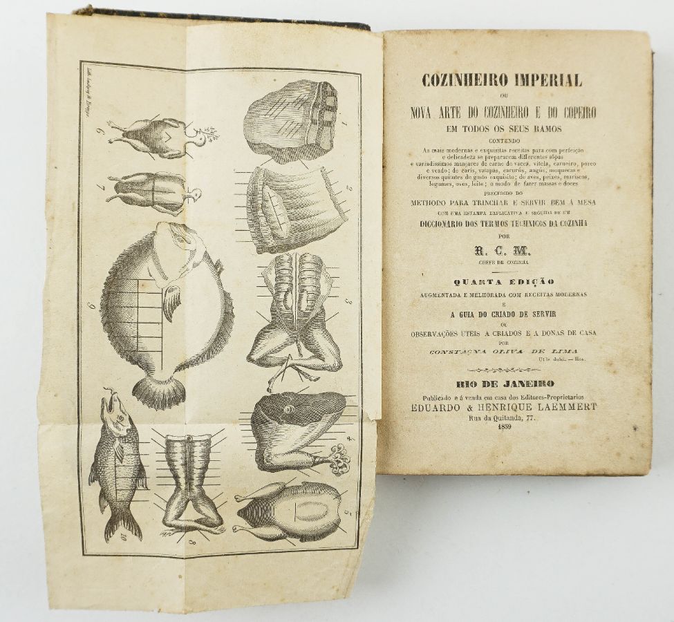 Primeiro livro de Cozinha Brasileiro - 1859