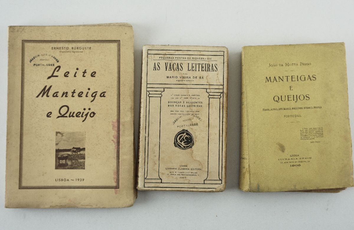 Livros sobre manteiga e queijo