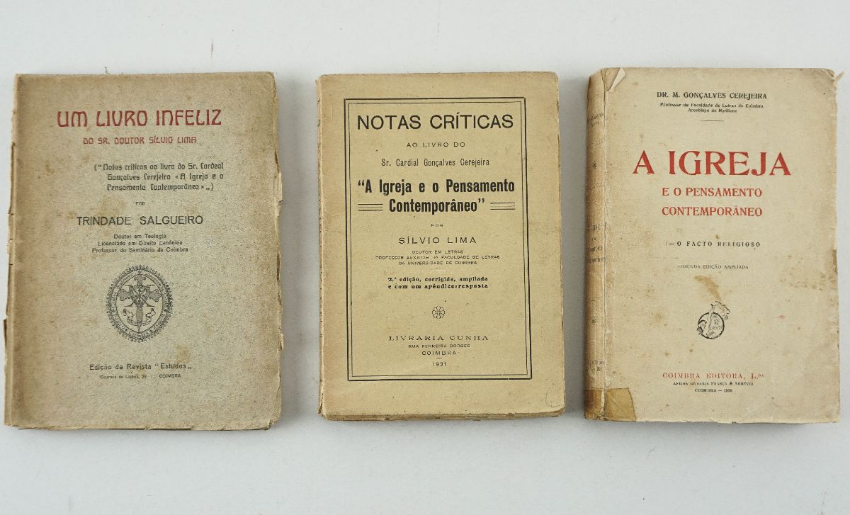 Polémica sobre o livro do Cardeal Cerejeira, «A Igreja e o Pensamento Contemporâneo»