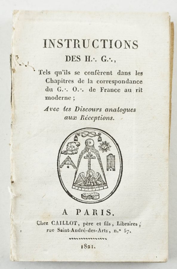 Maçonaria – Altos Graus do Rito Moderno (1821)