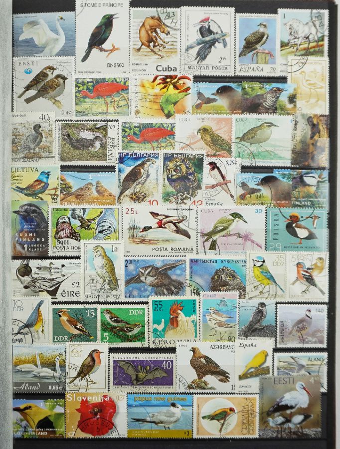 Filatelia – Temáticas de aves e animais