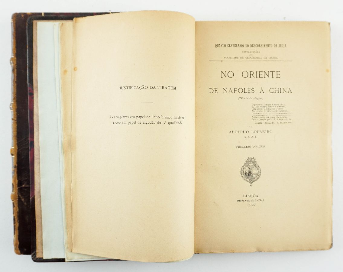No Oriente. De Nápoles à China (1896-1897)