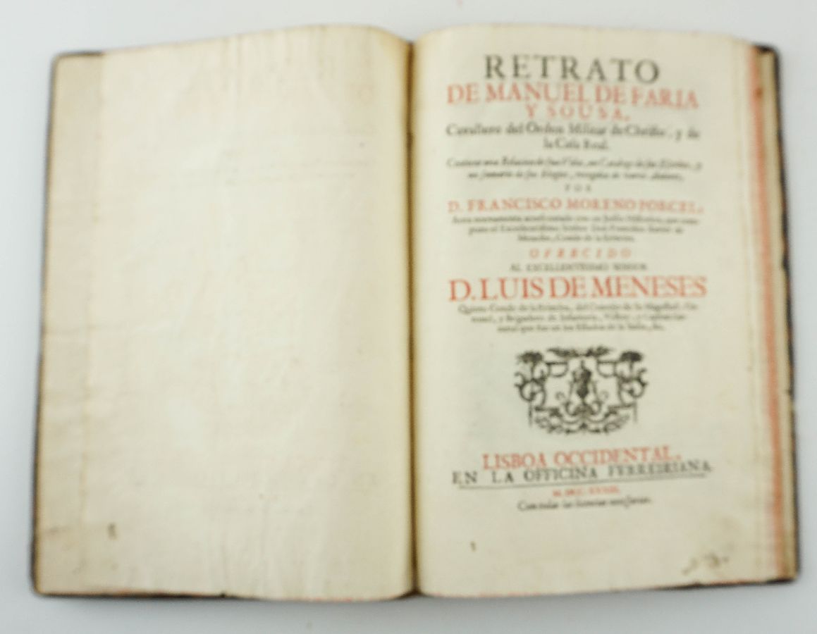 Biografia de Manuel de Faria e Sousa - 1733