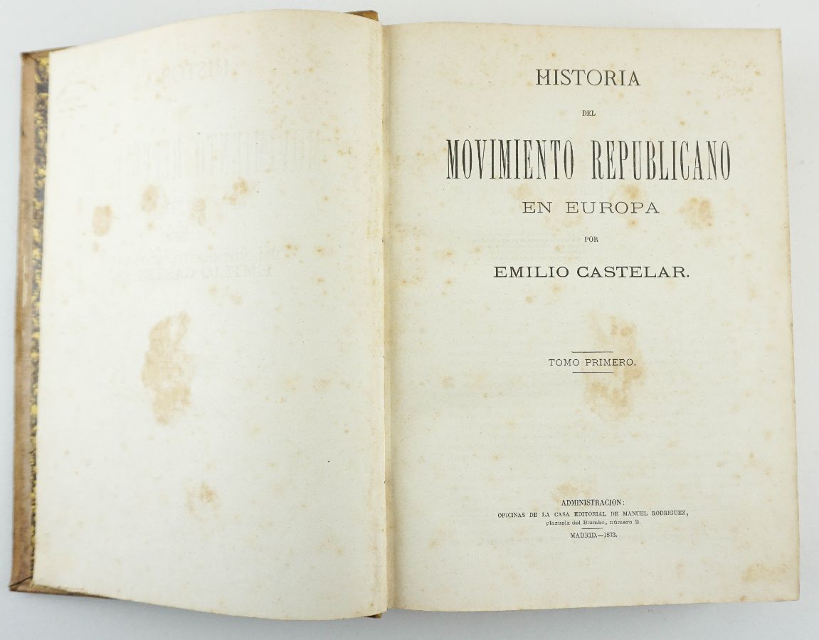 História dos Movimentos Republicanos - Primeira Edição