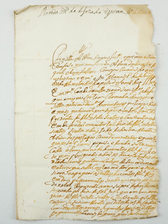 Manuscrito s/ papel, um bifólio, assinado com sinal público