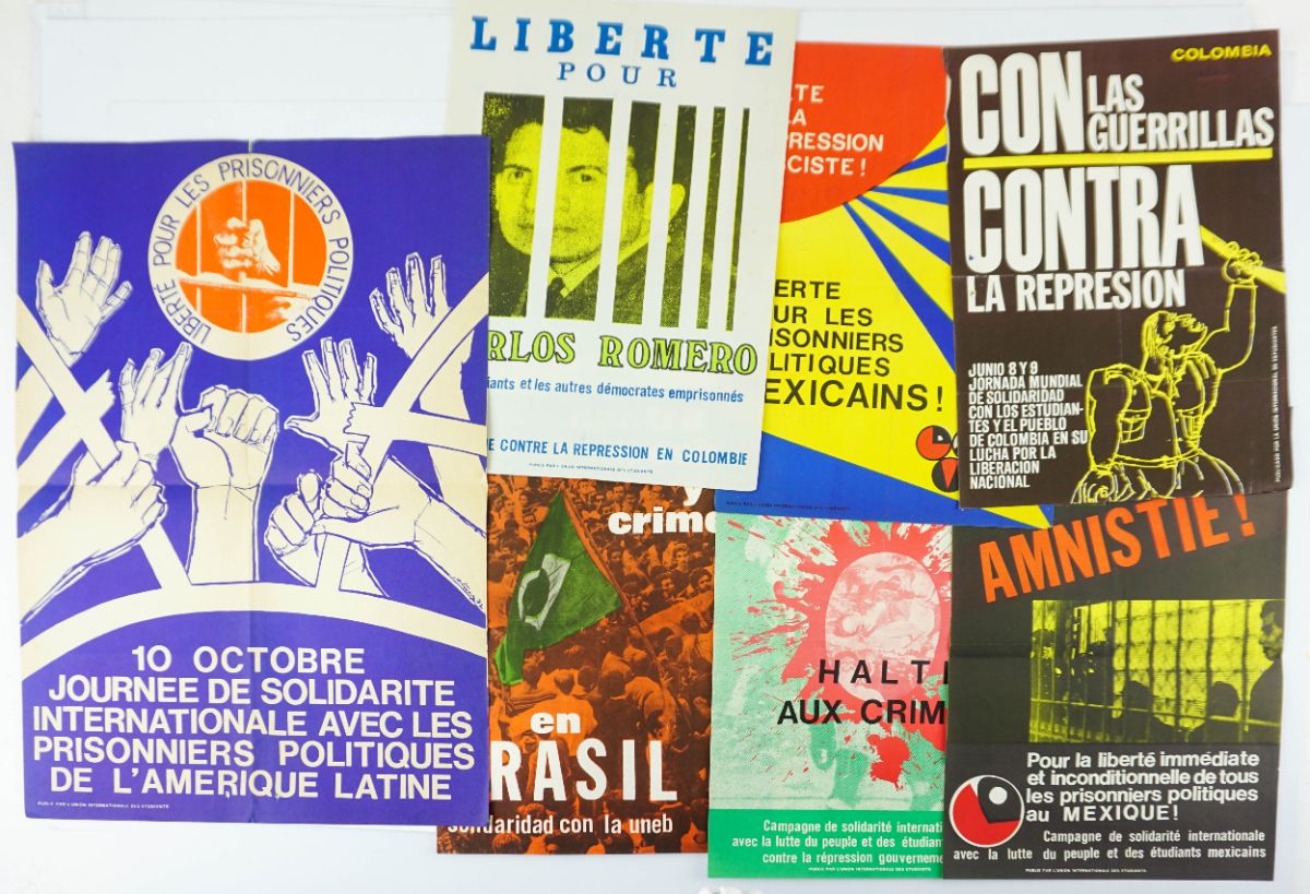 Cartazes da União Internacional de Estudantes (anos sessenta e setenta)
