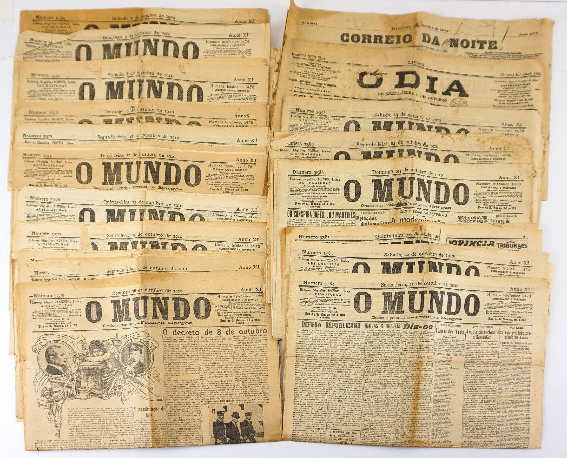 O jornal O Mundo na proclamação da República (1910)