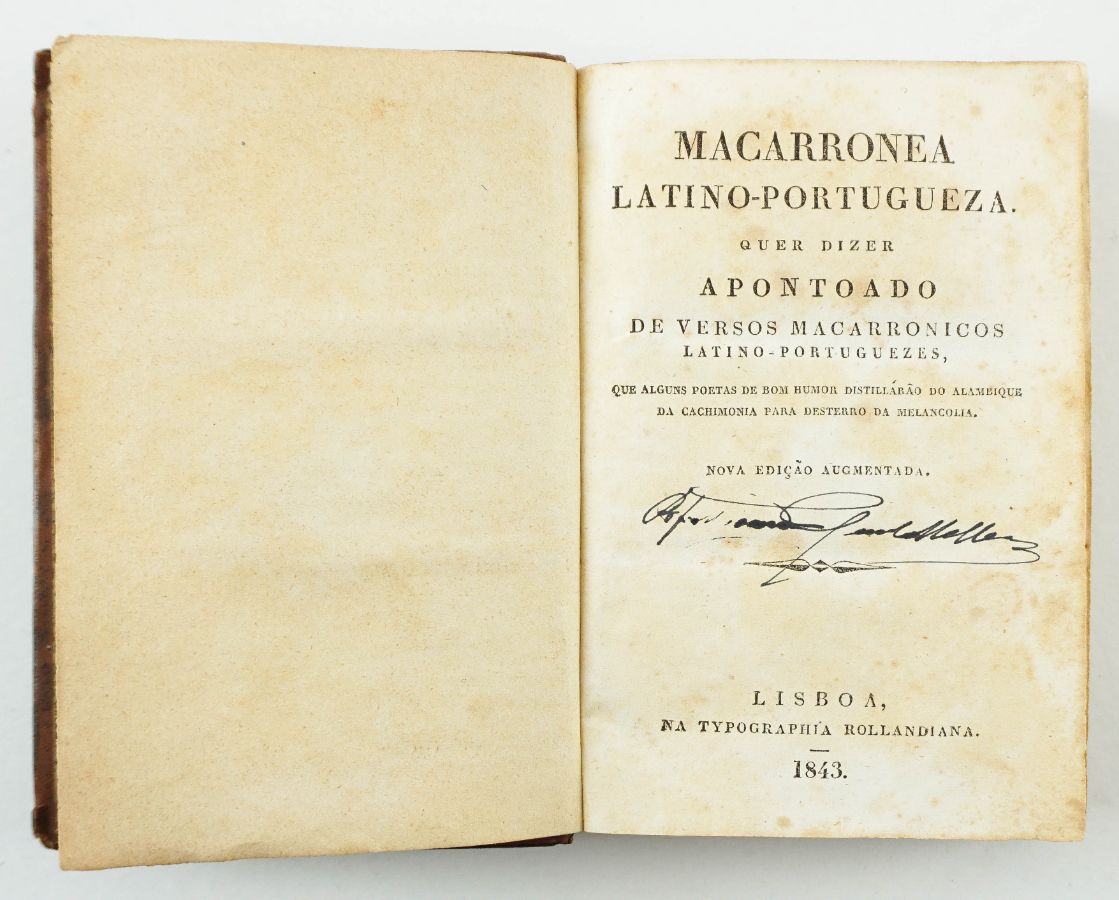 Macarronea Latino-Portugueza (1843)