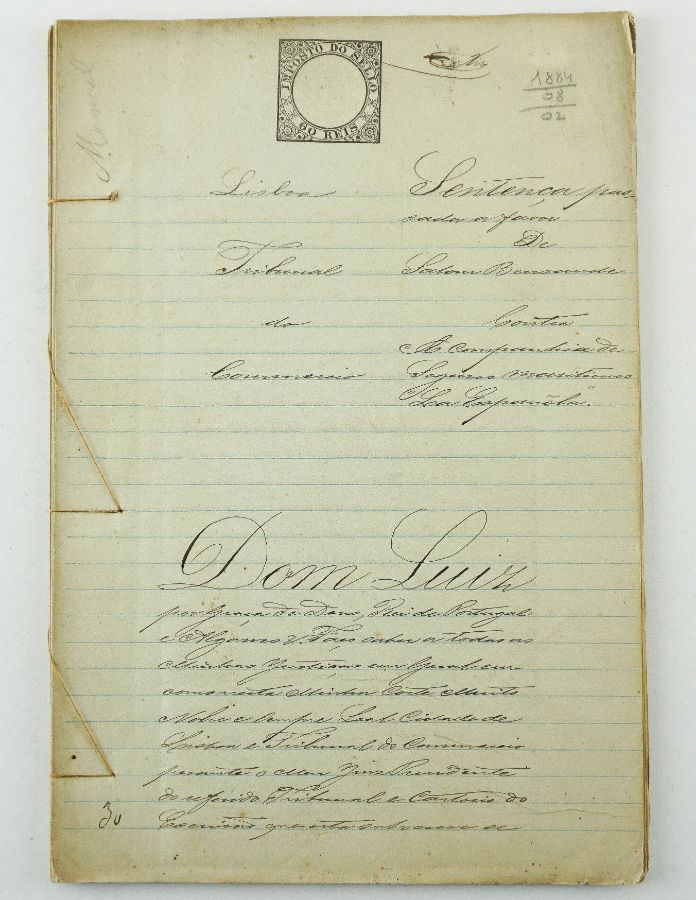 Manuscrito D. Luís I (1884)