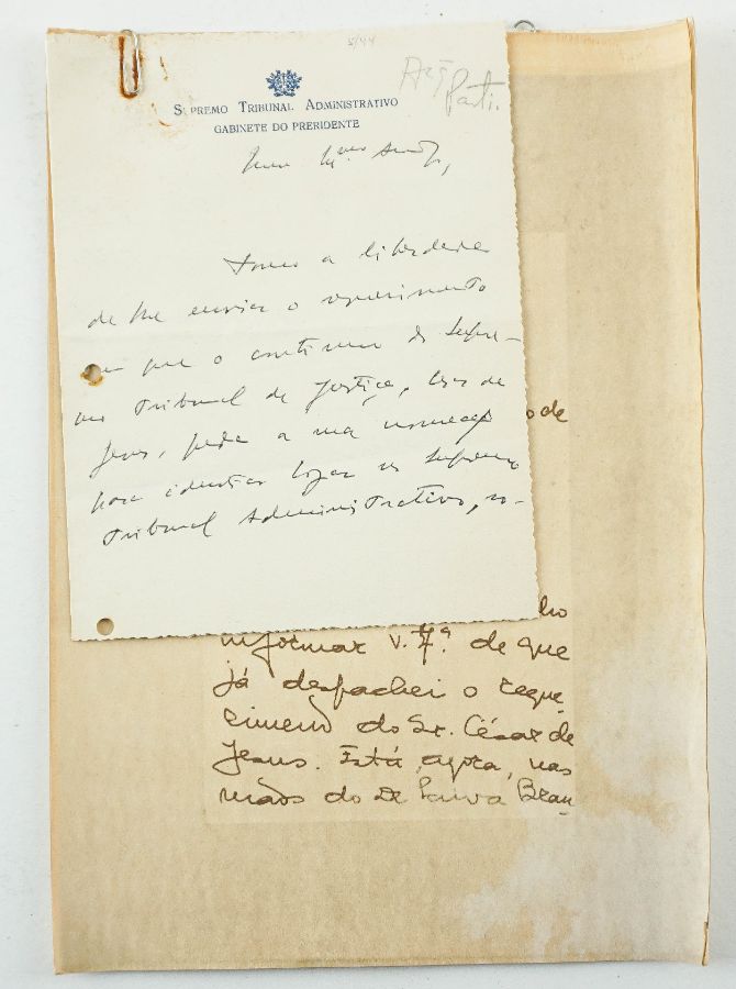 Conjunto de 2 Manuscritos de Joaquim Trigo Negreiros