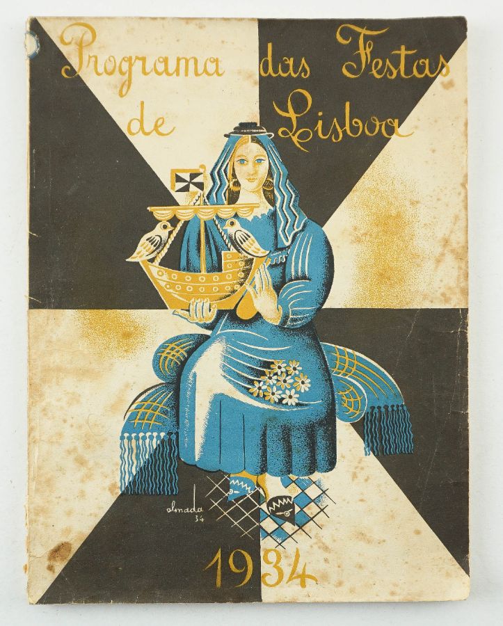 ALMADA NEGREIROS - PROGRAMA DAS FESTAS DE LISBOA. 1934.