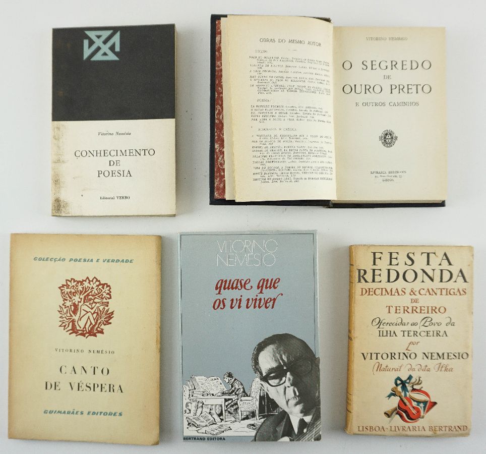 Vitorino Nemésio Primeiras edições com dedicatória