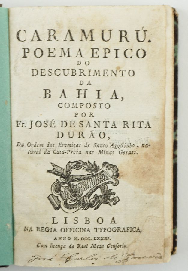Caramurú – Poema Epico do Descobrimento da Bahia (1781)