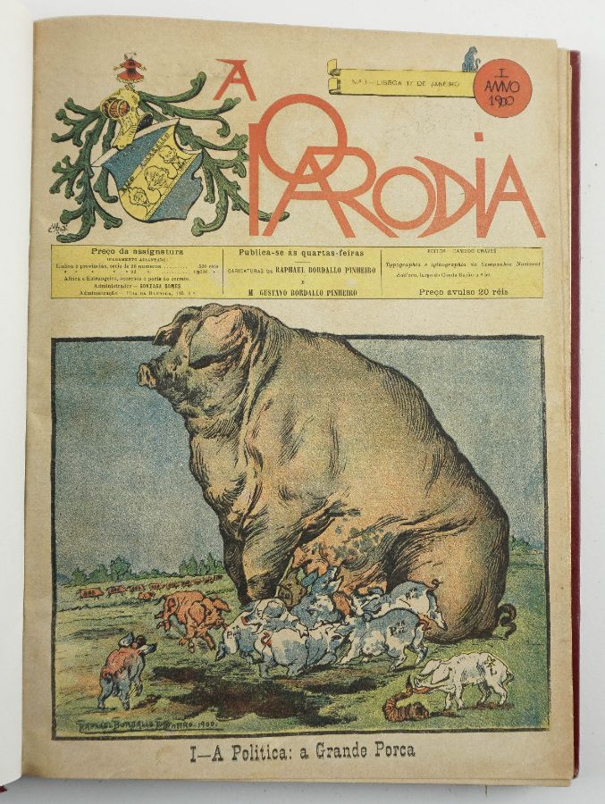 A Paródia , 3 volumes, Ano 1900, 1901, 1902