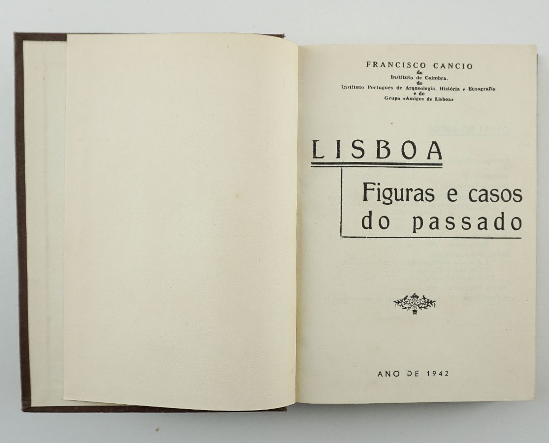 Lisboa Figuras e Casos do Passado por Francisco Cancio