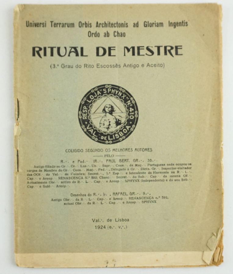 Maçonaria Ritual do Grau de Mestre (1924)