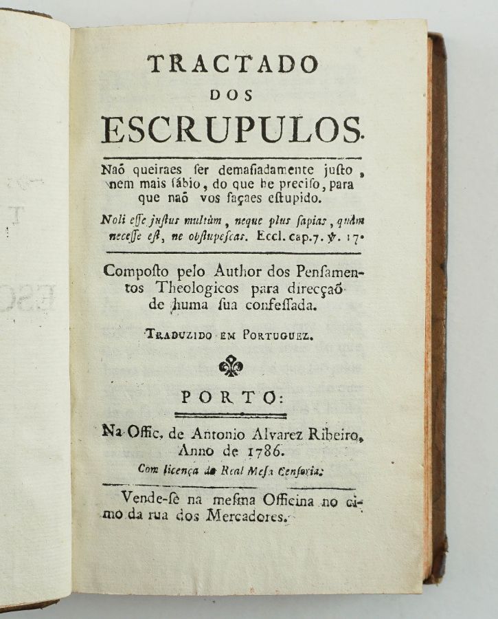 Tractado dos Escrupulos (1786)