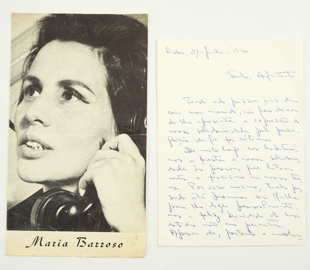 Maria Barroso – manuscrito