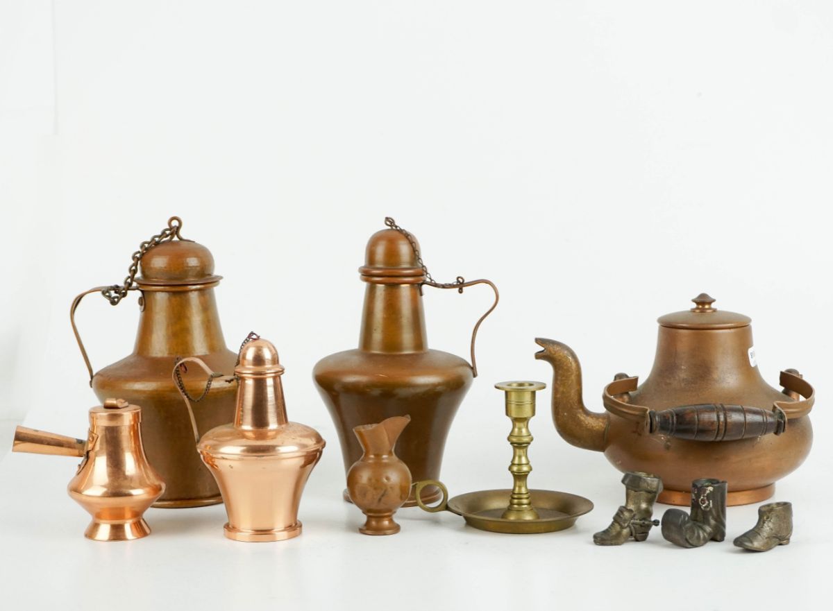 8 Peças em cobre