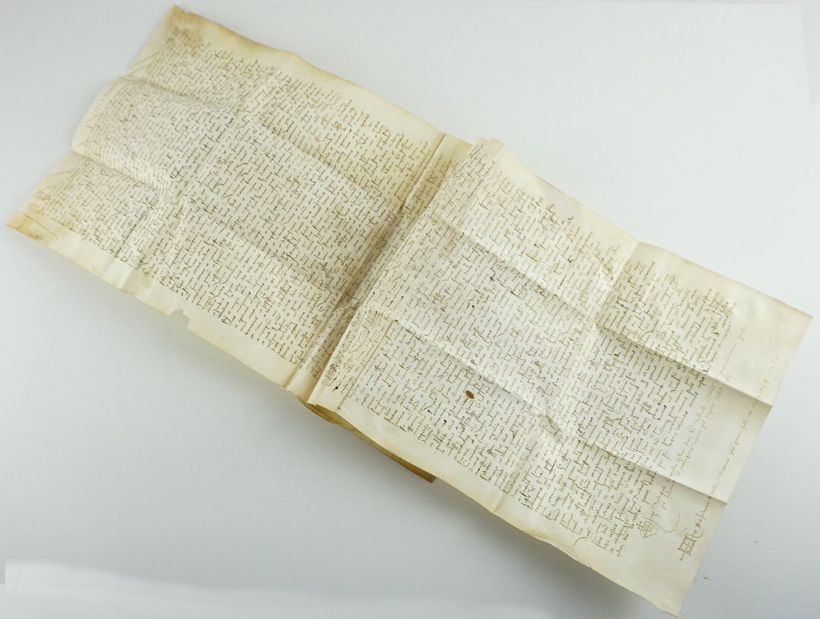 Grande Documento em pergaminho. Milão, 1434.