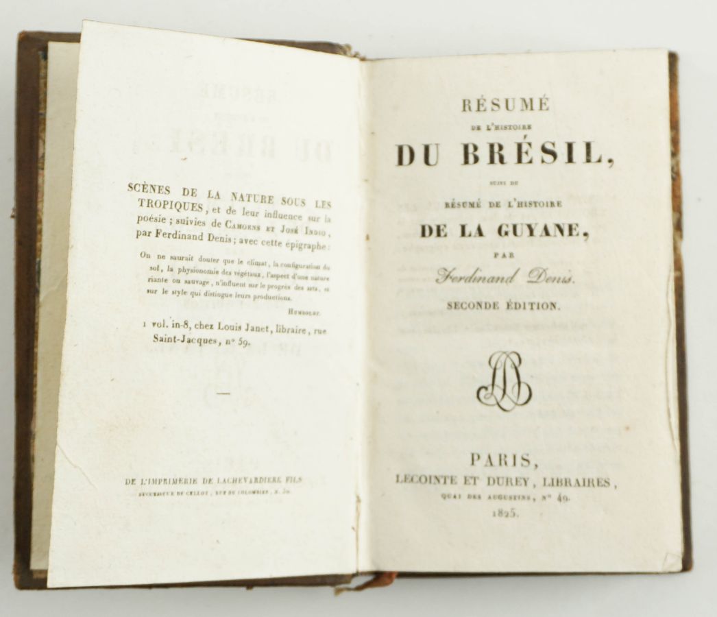 Ferdinand Denis – RÉSUMÉ DE L’HISTOIRE DU BRÉSIL