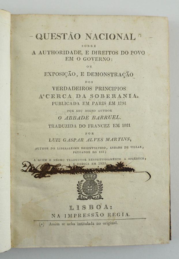 Um clássico do Pensamento contra-revolucionário em Portugal