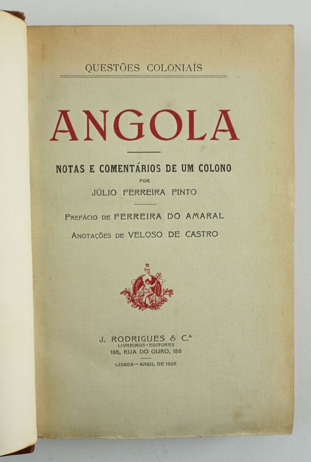 Rara obra sobre Angola (1925)
