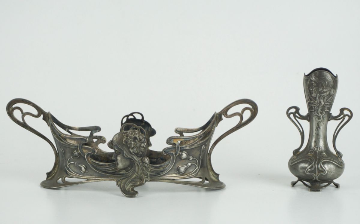 Conjunto de 2 peças Arte Nova