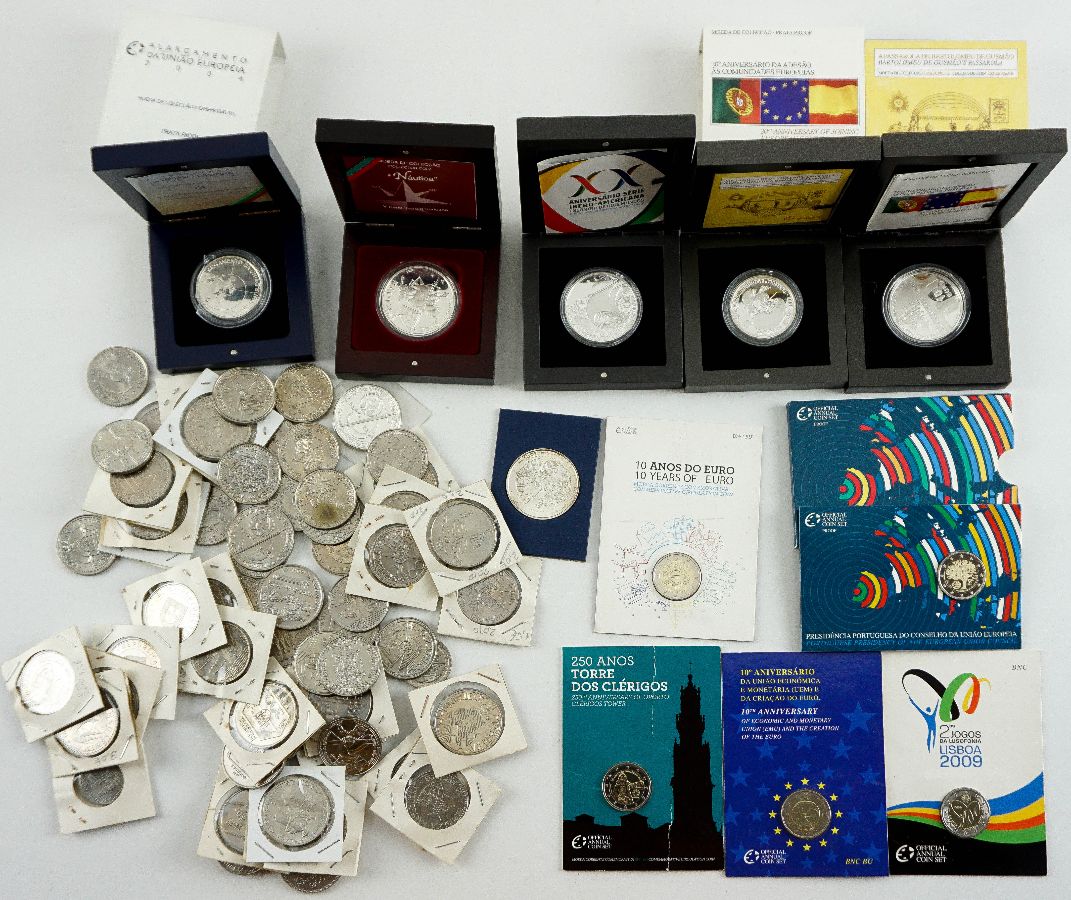 7 Moedas Portuguesas em Prata