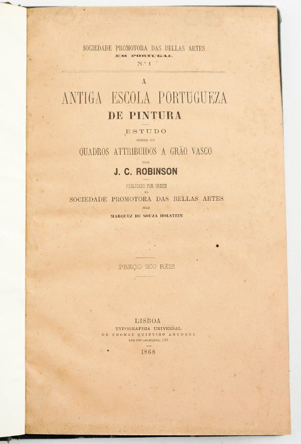 A Antiga Escola Portugueza de Pintura