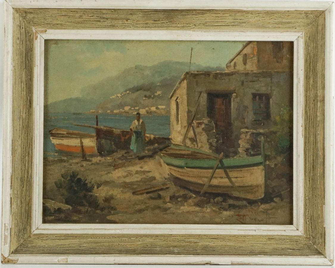 Paisagem com barcos