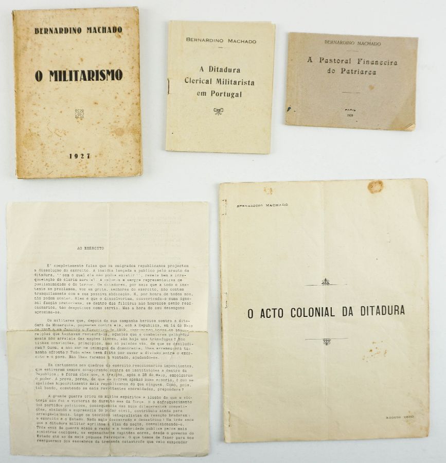 Bernardino Machado – manifestos e obras do Exílio