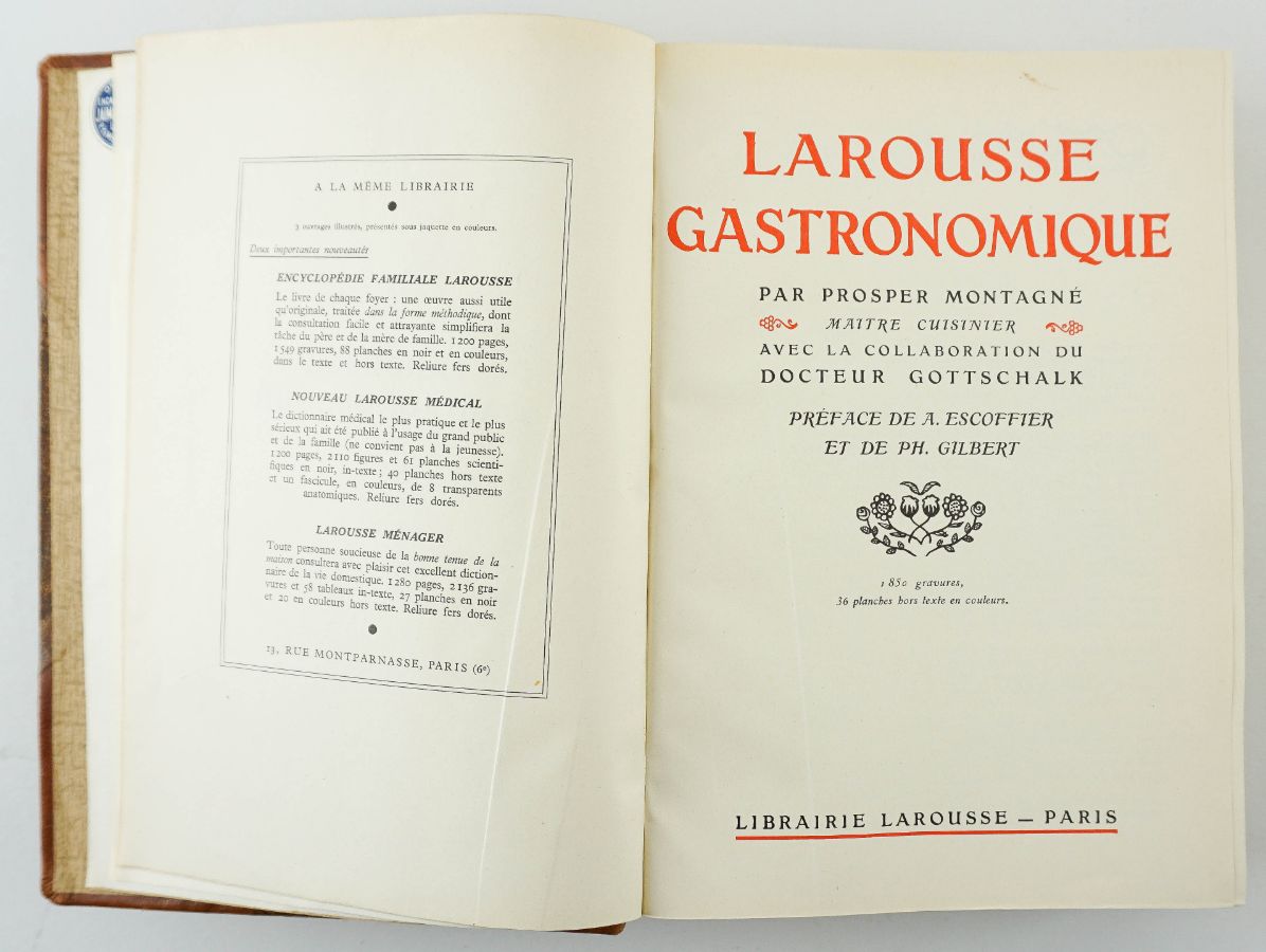 Larousse Gastronomique par Prosper Montagné