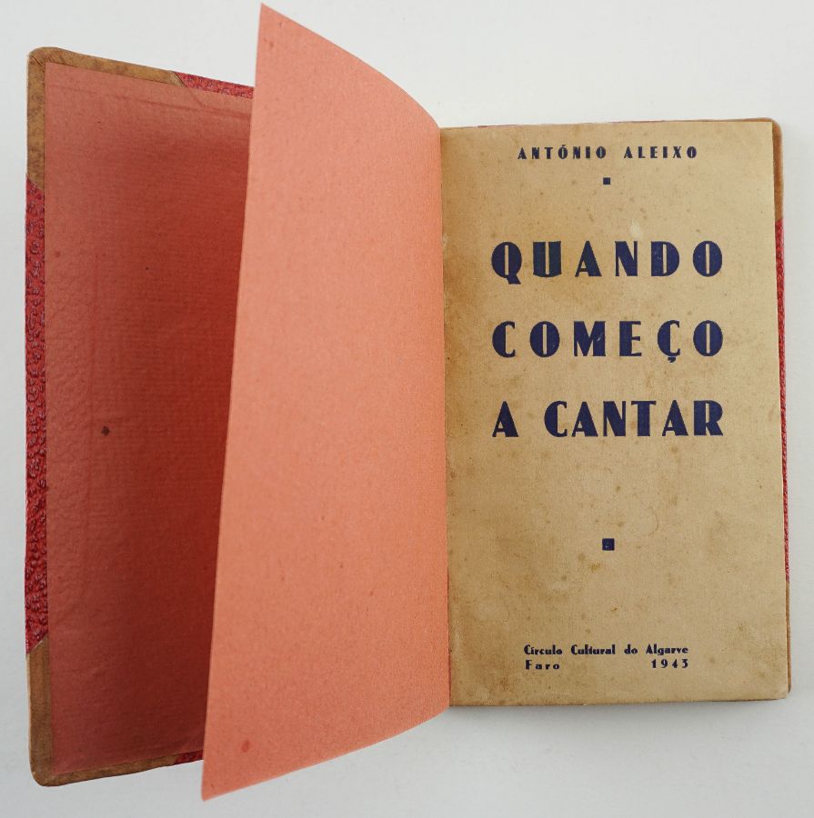 António Aleixo – Primeiro Livro do Autor