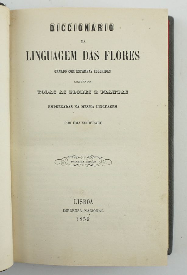 Dicionário da linguagem das flores, 1859