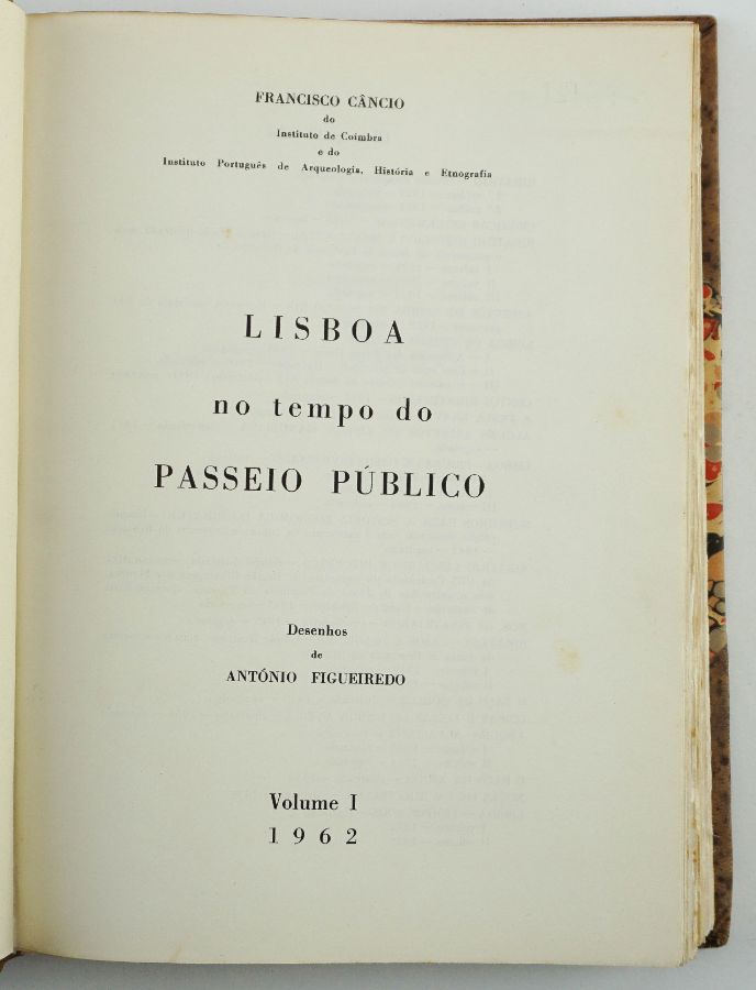 Francisco Câncio – Lisboa no tempo do Passeio Público