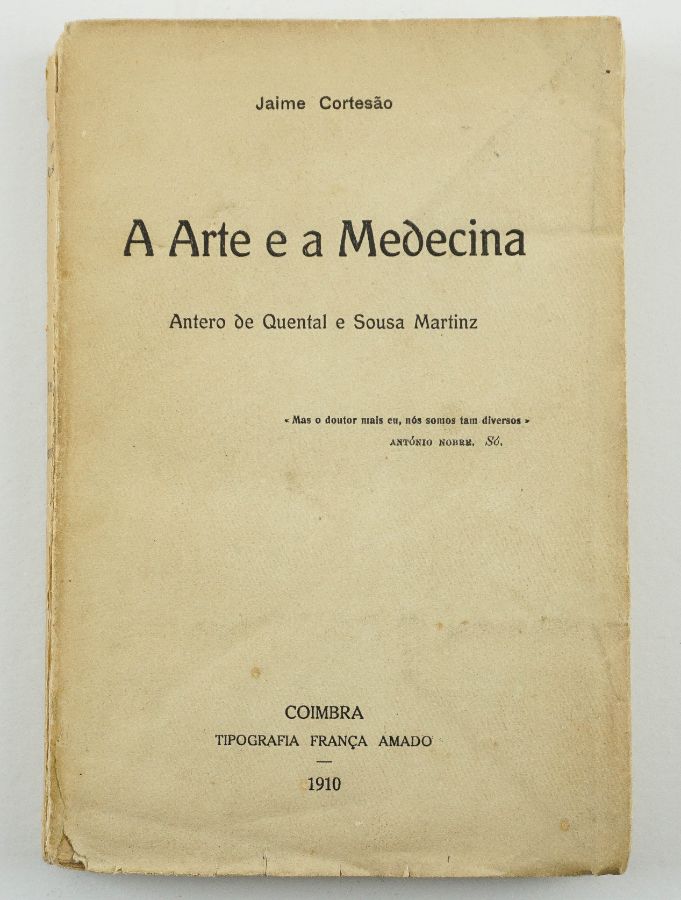 Jaime Cortesão – com dedicatória a Leonardo Coimbra (1910)